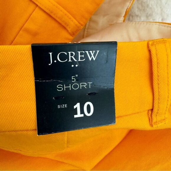 NEW J.Crew Yellow 5” Cotton Chino Short Size 10 - Picture 8 of 11